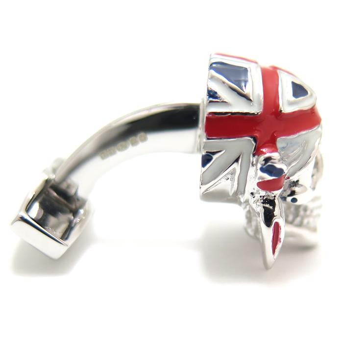 ブランド アクセサリー TATEOSSIAN タテオシアン ノベルティ シルバー カフス（ブリタニアスカル）カフスボタン カフリンクス 父の日 爆買の画像