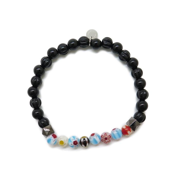 ブランド アクセサリー TATEOSSIAN タテオシアン ミルフィオリ ブレスレット（ブラックアゲート）（Mサイズ）父の日 爆買の画像