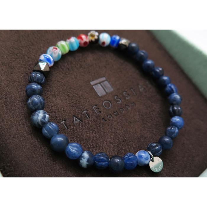 ブランド アクセサリー TATEOSSIAN タテオシアン ミルフィオリ ブレスレット（ソーダライト）（Mサイズ）父の日 爆買の画像