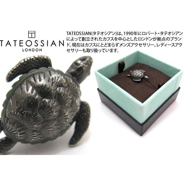 ブランド アクセサリー TATEOSSIAN タテオシアン メカニカルアニマルズ タートルピンズ（銀古美仕上げ）（ブランド ブローチ） 父の日