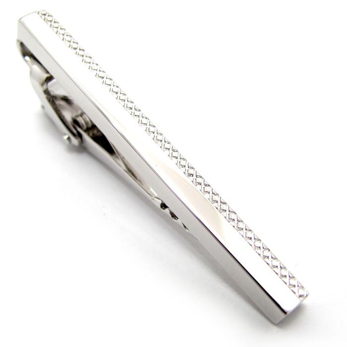 ブランド アクセサリー TATEOSSIAN タテオシアン グリッド タイバー（パラジウム）タイピン タイクリップ 定番 シンプル 父の日 爆買_3
