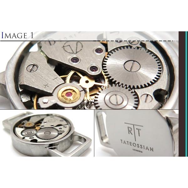 ブランド アクセサリー TATEOSSIAN タテオシアン ウォッチムーブメントラウンドシューリンクス（シャイニーIPスチール）（シューピアス) ブランド 父の日の画像