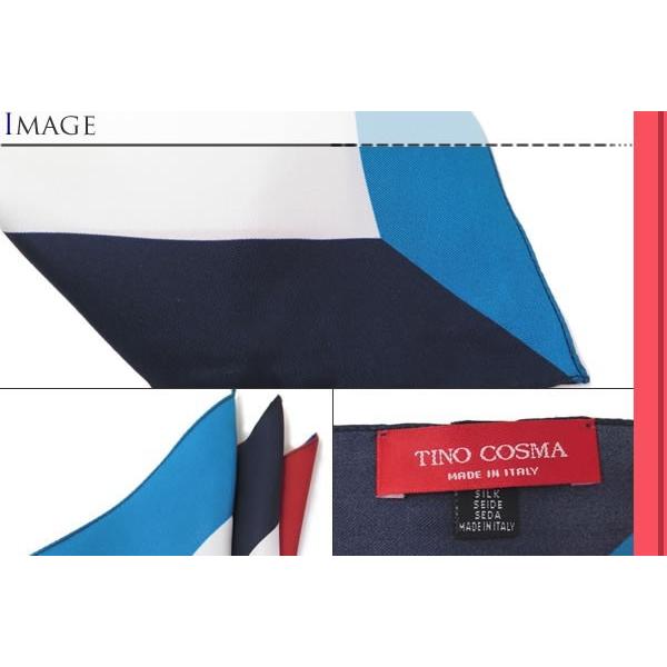 ブランド アクセサリー TINO COSMA ティノコズマ 4カラー パネル シルク ポケット スクエア チーフ イタリア製  バレンタイン 爆買 | ティノコズマ | 02