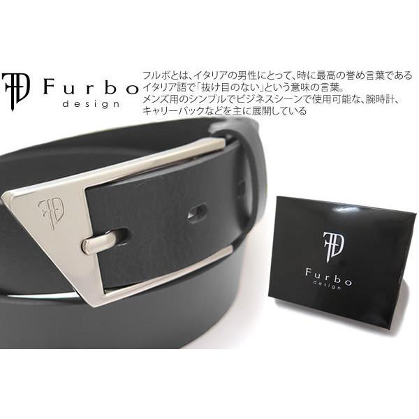 ベルト ブランド Furbo design フルボデザイン オブリーク バックル 29mmスムース レザーベルト（ブラック）本革 牛紳士 メンズ ビジネス 黒 父の日 爆買 | Furbo design