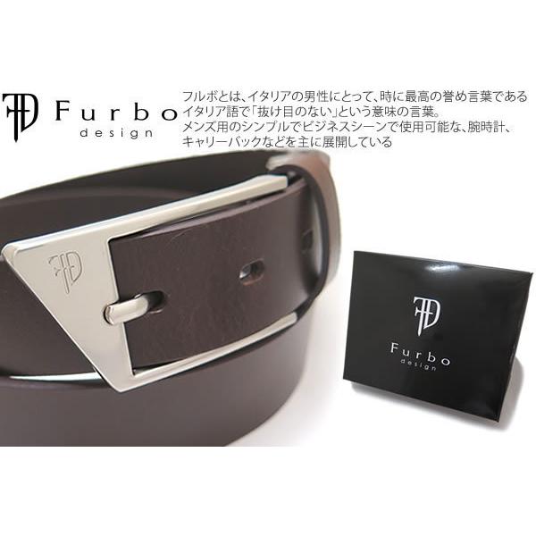 ベルト ブランド Furbo design フルボデザイン オブリーク バックル 29mmスムース レザー ベルト（ブラウン）本革 牛革 紳士 メンズ ビジネス 黒 父の日 | Furbo design