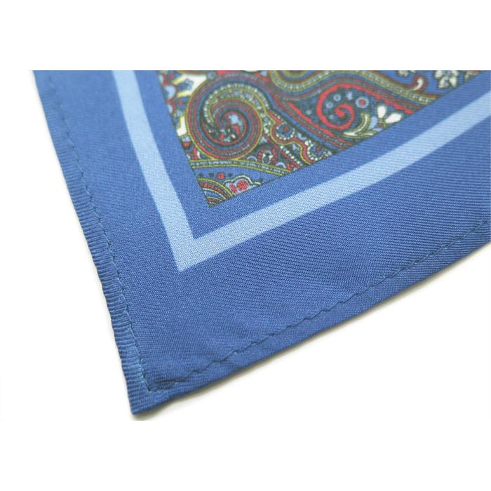 チーフ ブランド SIMON CARTER サイモン・カーター フレーム ペイズリー ポケットチーフ（ネイビー） | SIMON CARTER | 05