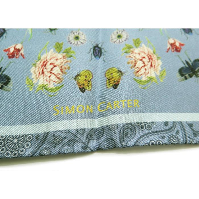 チーフ ブランド SIMON CARTER サイモン・カーター ボタニカル ポケットチーフ 植物 花 昆虫 ペイズリー | SIMON CARTER | 06