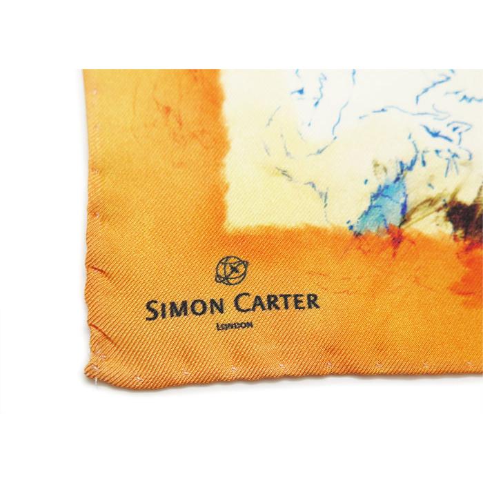 チーフ ブランド SIMON CARTER サイモン・カーター キャットアタック ポケットチーフ（オレンジ）動物好き アニマル かわいい 猫 爆買 | SIMON CARTER | 06