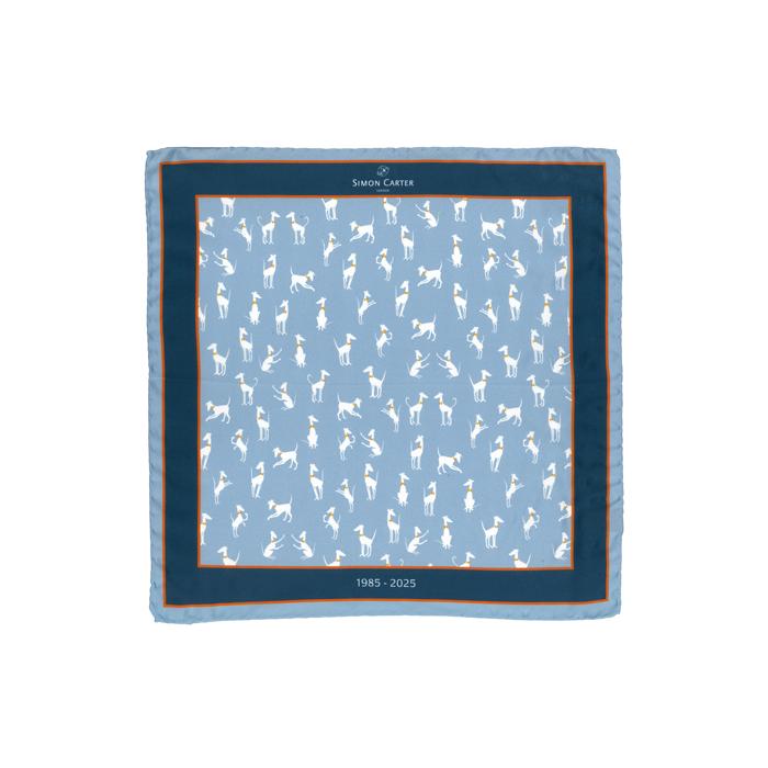 チーフ ブランド SIMON CARTER サイモン・カーター 40周年記念 ジェルベーズ ポケットチーフ（ブルー） | SIMON CARTER | 02