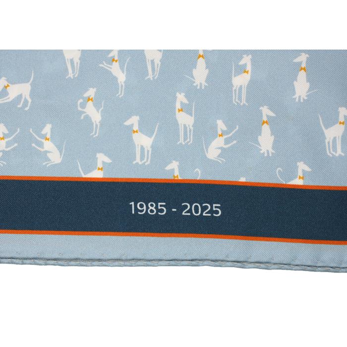 チーフ ブランド SIMON CARTER サイモン・カーター 40周年記念 ジェルベーズ ポケットチーフ（ブルー） | SIMON CARTER | 06