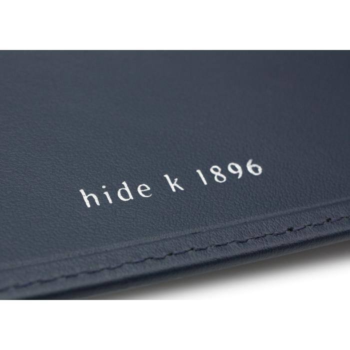 hide k 1896 バイフォールド ウォレット（ネイビー）軽量 薄型 革財布 父の日 爆買 |  | 08