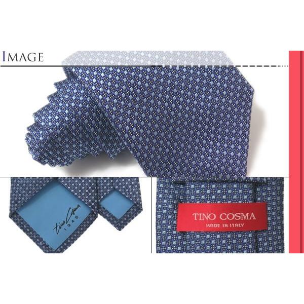 ブランド ネクタイ TINO COSMA ティノコズマ ペイズリー シルク ブランド ネクタイ（ブルー）(イタリア製）バレンタイン 爆買 | ティノコズマ | 02