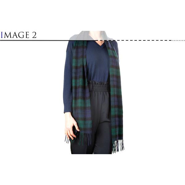 KINALBA キナルバ オーバン ブラックウォッチ カシミヤ マフラー スカーフ |  | 03