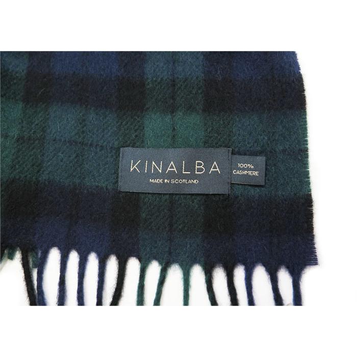 KINALBA キナルバ オーバン ブラックウォッチ カシミヤ マフラー スカーフ |  | 06