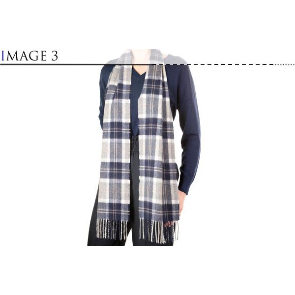 KINALBA キナルバ オーバン シルバー バンノックベーン カシミヤ 100% マフラー スカーフ チェック シンプル スコットランド |  | 04
