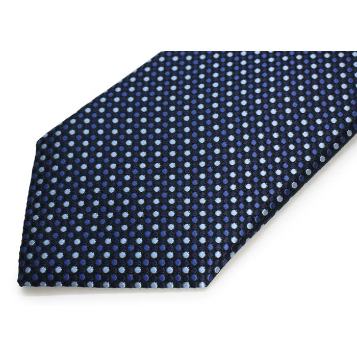 ネクタイ ブランド NEWYORKER ACCESSORY ニューヨーカー アクセサリー バイカラー ドット シルク ネクタイ（ネイビーブルー）レギュラータイ 父の日 爆買 | NEWYORKER | 10