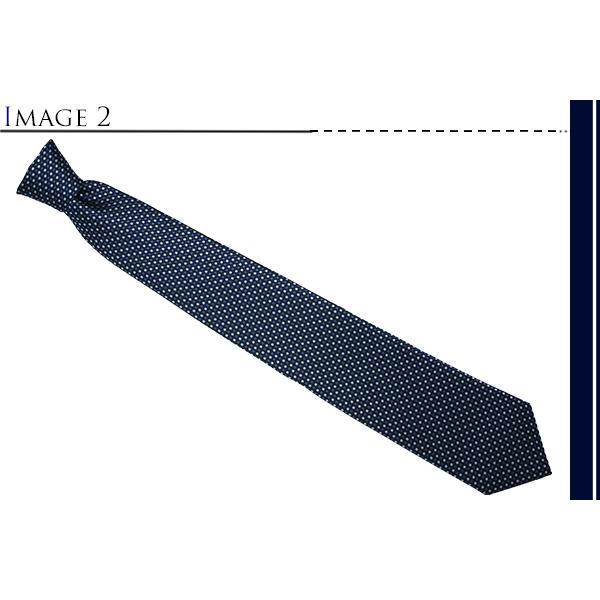 ネクタイ ブランド NEWYORKER ACCESSORY ニューヨーカー アクセサリー バイカラー ドット シルク ネクタイ（ネイビーブルー）レギュラータイ 父の日 爆買 | NEWYORKER | 03