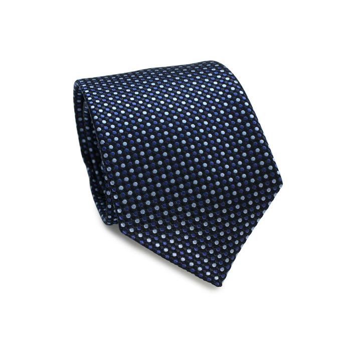 ネクタイ ブランド NEWYORKER ACCESSORY ニューヨーカー アクセサリー バイカラー ドット シルク ネクタイ（ネイビーブルー）レギュラータイ 父の日 爆買 | NEWYORKER | 05