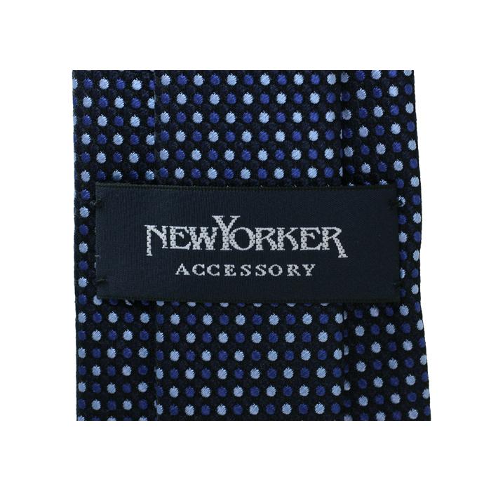 ネクタイ ブランド NEWYORKER ACCESSORY ニューヨーカー アクセサリー バイカラー ドット シルク ネクタイ（ネイビーブルー）レギュラータイ 父の日 爆買 | NEWYORKER | 08