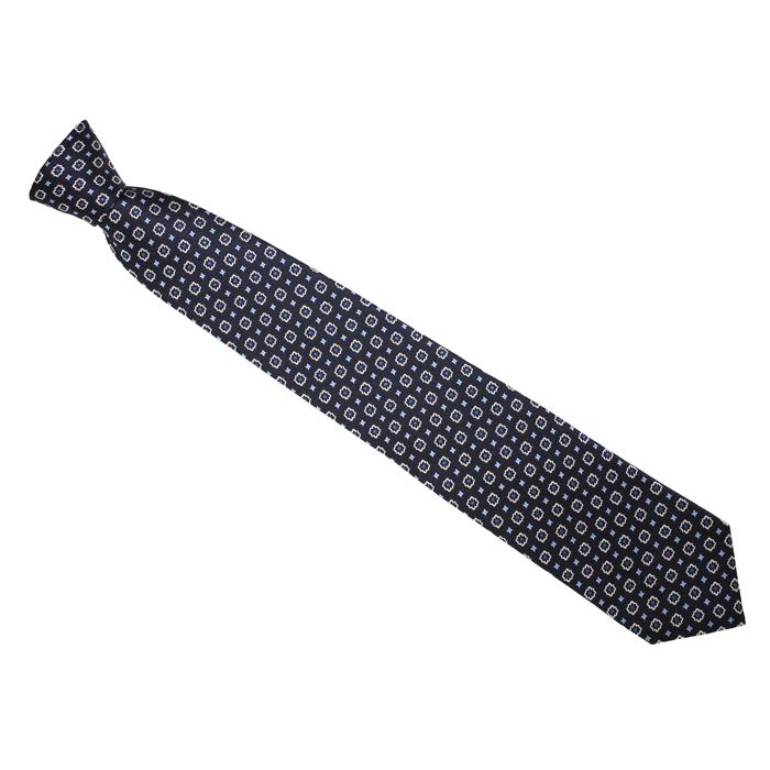 ネクタイ ブランド NEWYORKER ACCESSORY ニューヨーカー アクセサリー 小紋柄 シルク ネクタイ（ネイビーブルー）レギュラータイ 父の日 爆買 | NEWYORKER | 11