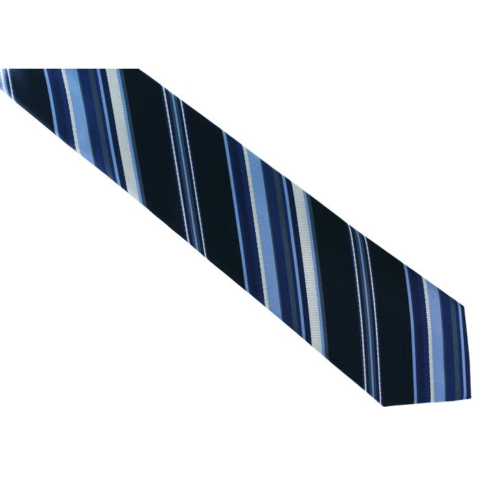 ネクタイ ブランド NEWYORKER ACCESSORY ニューヨーカー アクセサリー コンビネーション ストライプ シルク ネクタイ（ネイビーブルー）父の日 爆買 | NEWYORKER | 06