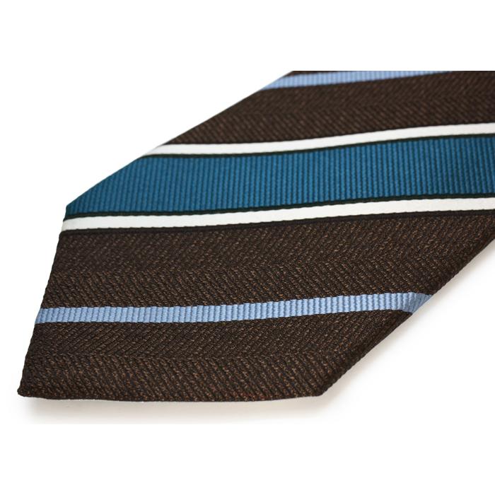 ネクタイ ブランド NEWYORKER ACCESSORY ニューヨーカー アクセサリー シンプル ストライプ シルク ネクタイ（ブラウン）父の日 爆買 | NEWYORKER | 10