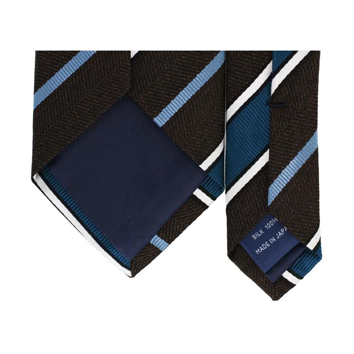 ネクタイ ブランド NEWYORKER ACCESSORY ニューヨーカー アクセサリー シンプル ストライプ シルク ネクタイ（ブラウン）父の日 爆買 | NEWYORKER | 09