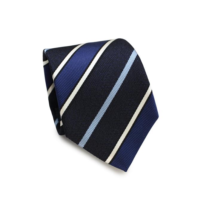 ネクタイ ブランド NEWYORKER ACCESSORY ニューヨーカー アクセサリー シンプル ストライプ シルク ネクタイ（ネイビーブルー）父の日 爆買 | NEWYORKER | 05