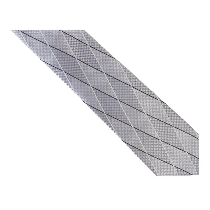 ネクタイ ブランド EPOCA UOMO エポカ ウォモ ハウンドトゥース ダイヤモンド パターン シルク ネクタイ（シルバー）レギュラータイ バレンタイン 爆買 | EPOCA UOMO | 06