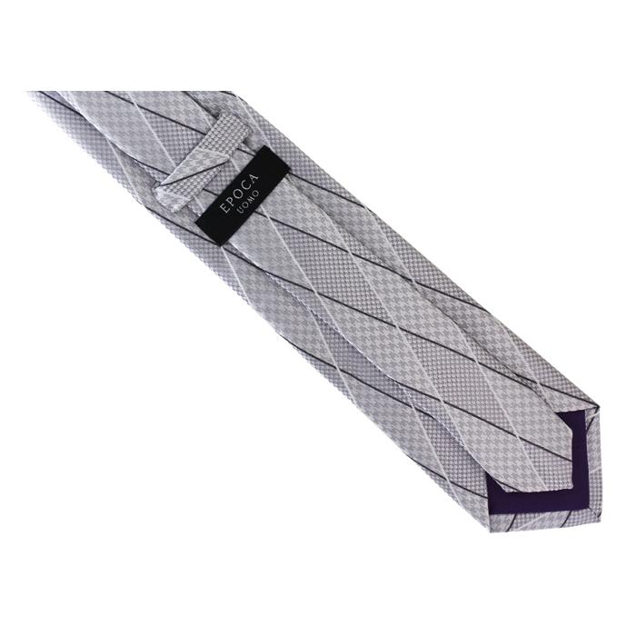 ネクタイ ブランド EPOCA UOMO エポカ ウォモ ハウンドトゥース ダイヤモンド パターン シルク ネクタイ（シルバー）レギュラータイ バレンタイン 爆買 | EPOCA UOMO | 07