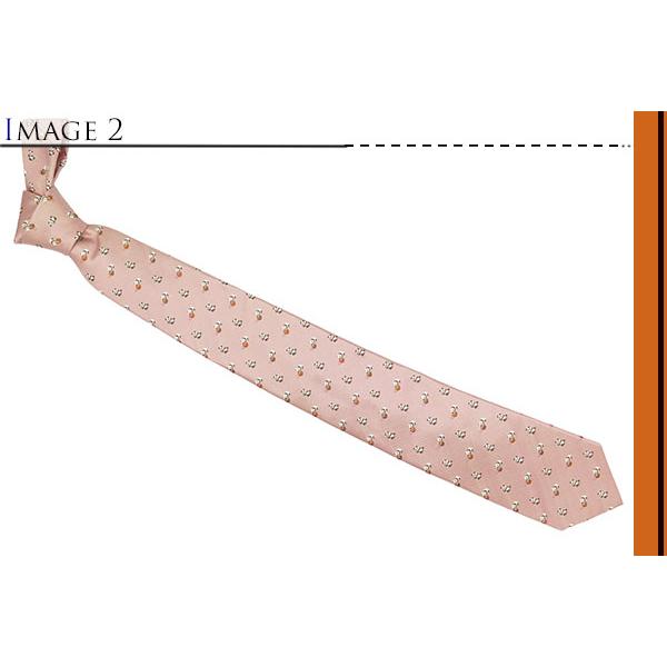 ネクタイ ブランド SIMON CARTER サイモン・カーター パンダ バスケットボール シルク ネクタイ（ピンク）レギュラータイ 7センチ アニマル クリスマス 爆買 | SIMON CARTER | 03