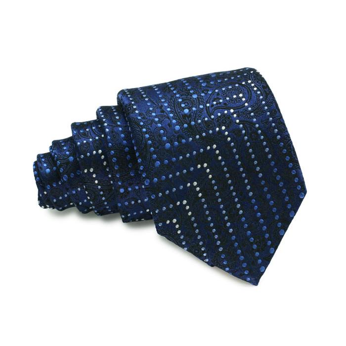 ネクタイ ブランド SIMON CARTER サイモン・カーター ペイズリー シェブロン ストライプ シルク ネクタイ（ネイビー）レギュラータイ バレンタイン 爆買 | SIMON CARTER | 03