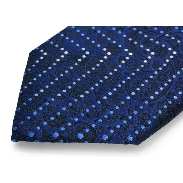 ネクタイ ブランド SIMON CARTER サイモン・カーター ペイズリー シェブロン ストライプ シルク ネクタイ（ネイビー）レギュラータイ バレンタイン 爆買 | SIMON CARTER | 08