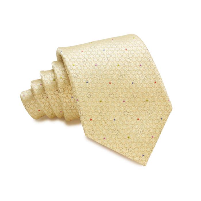 ネクタイ ブランド SIMON CARTER サイモン・カーター ドット＆ハート シルク ネクタイ（ゴールド）レギュラータイ バレンタイン 爆買 | SIMON CARTER | 04
