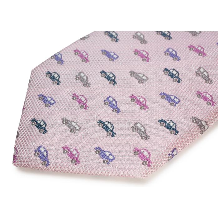 ネクタイ ブランド SIMON CARTER サイモン・カーター カラフル 車 シルク ネクタイ（ピンク）レギュラータイ バレンタイン 爆買 | SIMON CARTER | 09