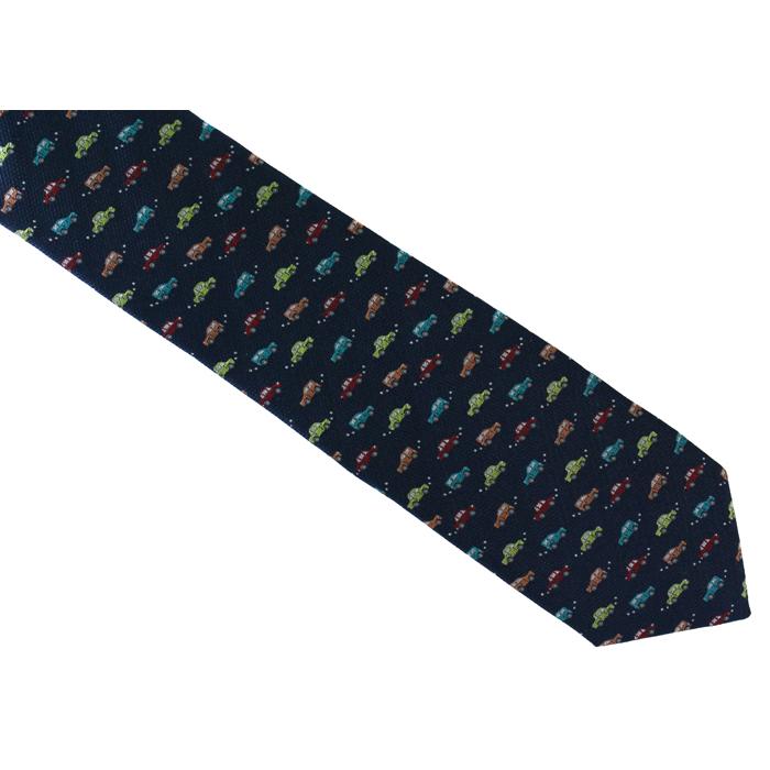 ネクタイ ブランド SIMON CARTER サイモン・カーター カラフル 車 シルク ネクタイ（ネイビー）レギュラータイ バレンタイン 爆買 | SIMON CARTER | 05