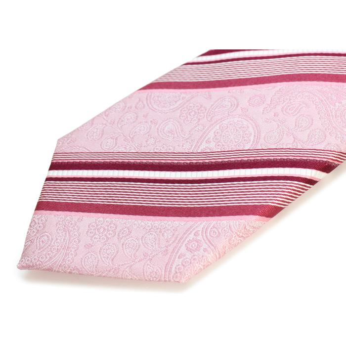 ネクタイ ブランド SIMON CARTER サイモン・カーター ペイズリー ストライプ シルク ネクタイ（ピンク）レギュラータイ バレンタイン 爆買 | SIMON CARTER | 10