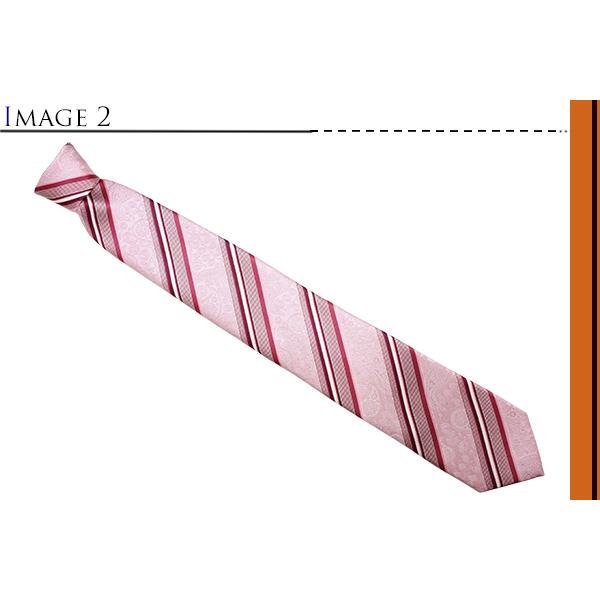 ネクタイ ブランド SIMON CARTER サイモン・カーター ペイズリー ストライプ シルク ネクタイ（ピンク）レギュラータイ バレンタイン 爆買 | SIMON CARTER | 03