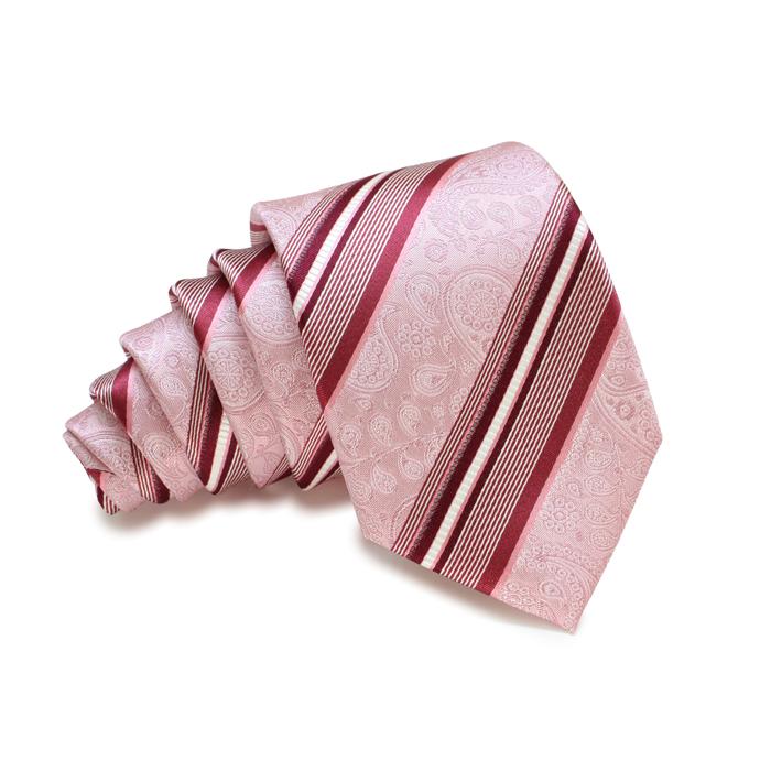 ネクタイ ブランド SIMON CARTER サイモン・カーター ペイズリー ストライプ シルク ネクタイ（ピンク）レギュラータイ バレンタイン 爆買 | SIMON CARTER | 05