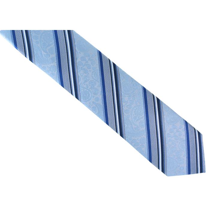 ネクタイ ブランド SIMON CARTER サイモン・カーター ペイズリー ストライプ シルク ネクタイ（サックス）レギュラータイ バレンタイン 爆買 | SIMON CARTER | 06