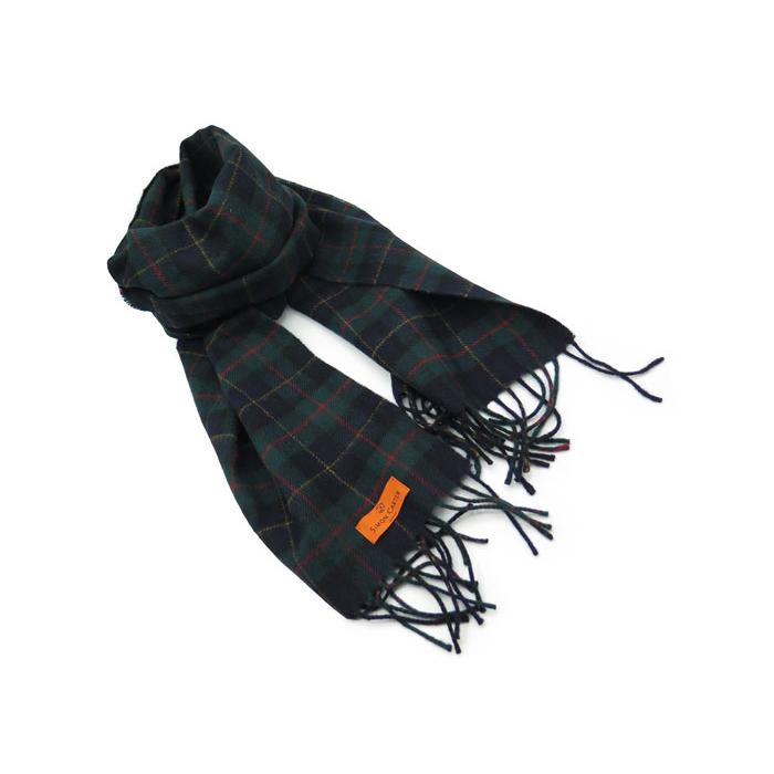 マフラー ブランド SIMON CARTER サイモン・カーター タータンチェック ウール マフラー（グリーン）定番 シンプル マラリウス バレンタイン 爆買 | SIMON CARTER | 04