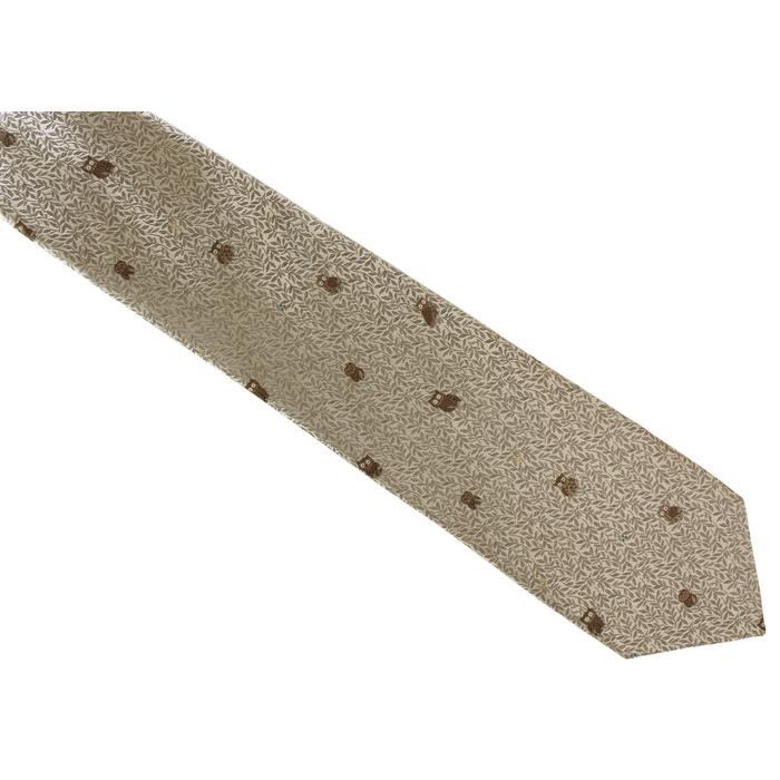 ネクタイ ブランド SIMON CARTER サイモン・カーター フクロウ＆リーフ シルク ネクタイ（シャンパンゴールド）レギュラータイ 父の日 爆買 | SIMON CARTER | 05