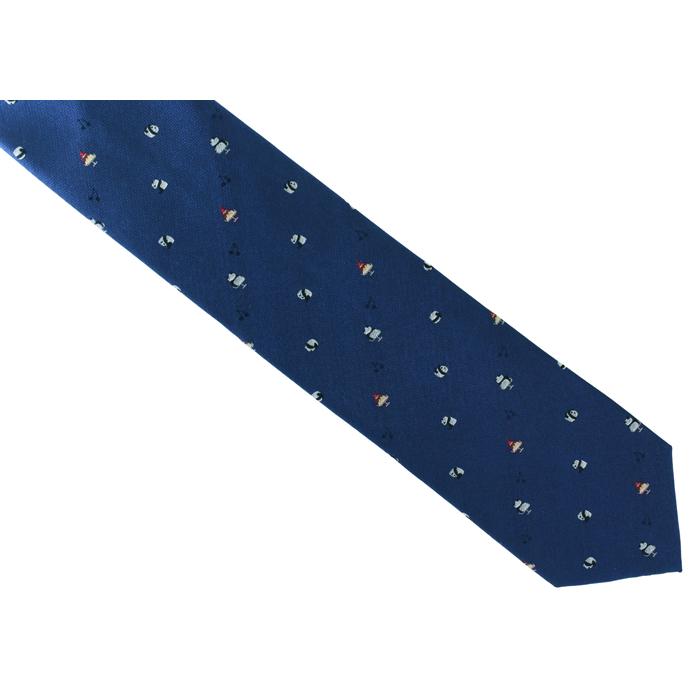 ネクタイ ブランド SIMON CARTER サイモン・カーター パンダ＆プリン シルク ネクタイ（ダークブルー）レギュラータイ アニマル 父の日 爆買 | SIMON CARTER | 05