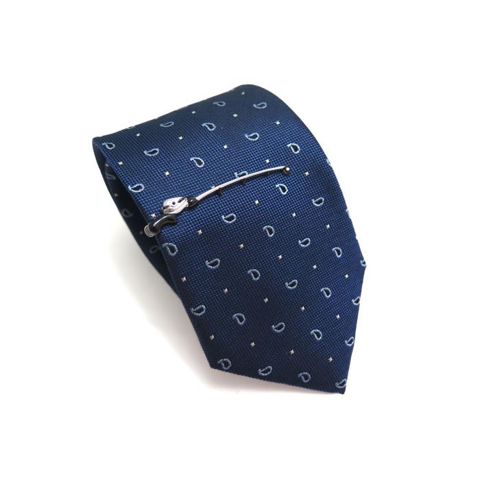 ネクタイ ブランド SWANK スワンク  フィッシング ネクタイ ＆ タイバーセット 青 釣り 魚 おもしろ かわいい アニマル バレンタイン 爆買 | SWANK | 04