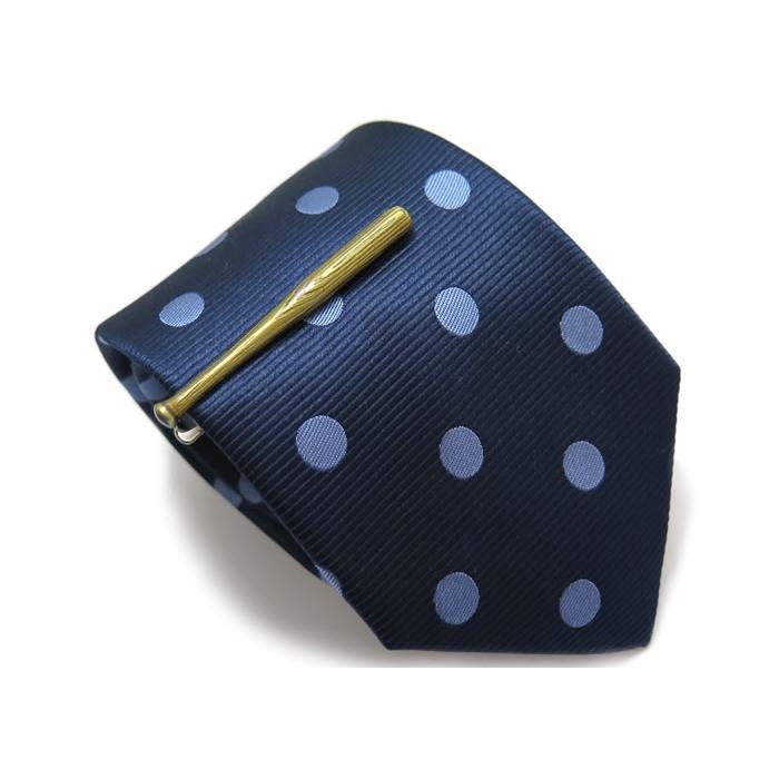 ネクタイ ブランド SWANK スワンク  ベースボール ネクタイ ＆ タイバーセット 青 ドット 野球 バレンタイン 爆買 | SWANK | 04