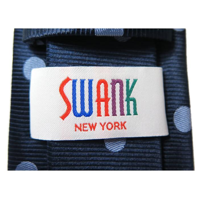 ネクタイ ブランド SWANK スワンク  ベースボール ネクタイ ＆ タイバーセット 青 ドット 野球 バレンタイン 爆買 | SWANK | 07