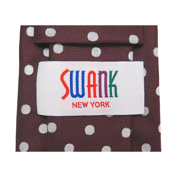 ネクタイ ブランド SWANK スワンク  メガネ（ブラック） ネクタイ ＆ タイバーセット 赤 ドット おもしろ バレンタイン 爆買 | SWANK | 06