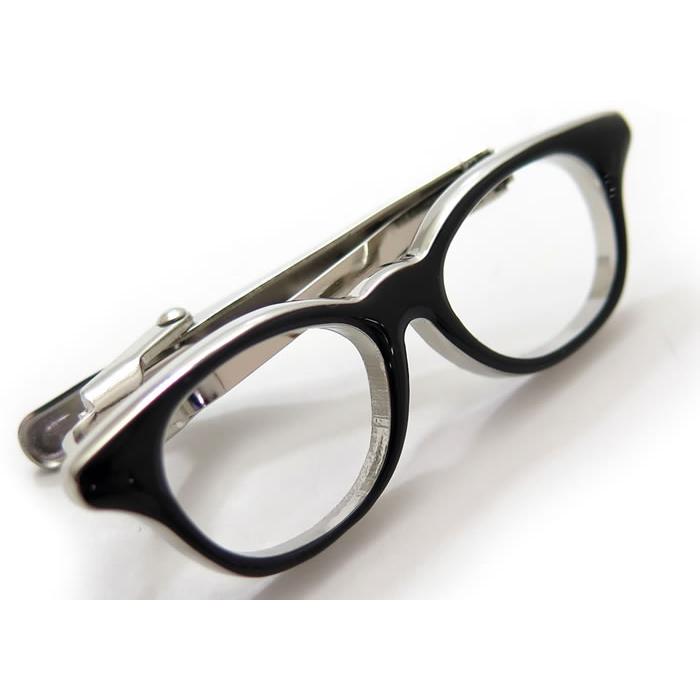 ネクタイ ブランド SWANK スワンク  メガネ（ブラック） ネクタイ ＆ タイバーセット 赤 ドット おもしろ バレンタイン 爆買 | SWANK | 09