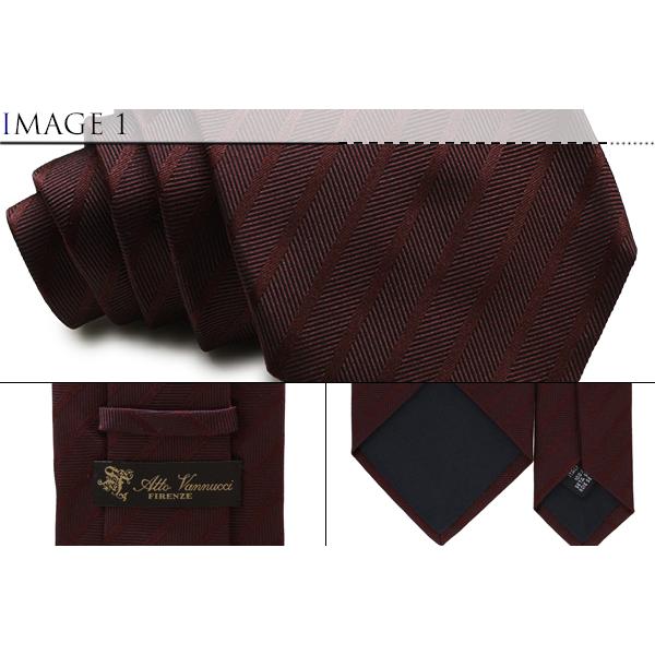 【新品】Atto Vannucci アットヴァンヌッチ ストライプタイ Atto Vannucci（アットヴァンヌッチ） ネクタイ ブランド アットバン