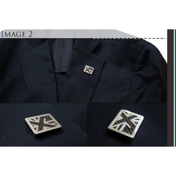 TATEOSSIAN タテオシアン レガリア ユニオン ジャック ピンズ（ステンレス＆ブラックカーボンファイバー） ブローチ イギリス 国旗 父の日 爆買 | TATEOSSIAN | 03